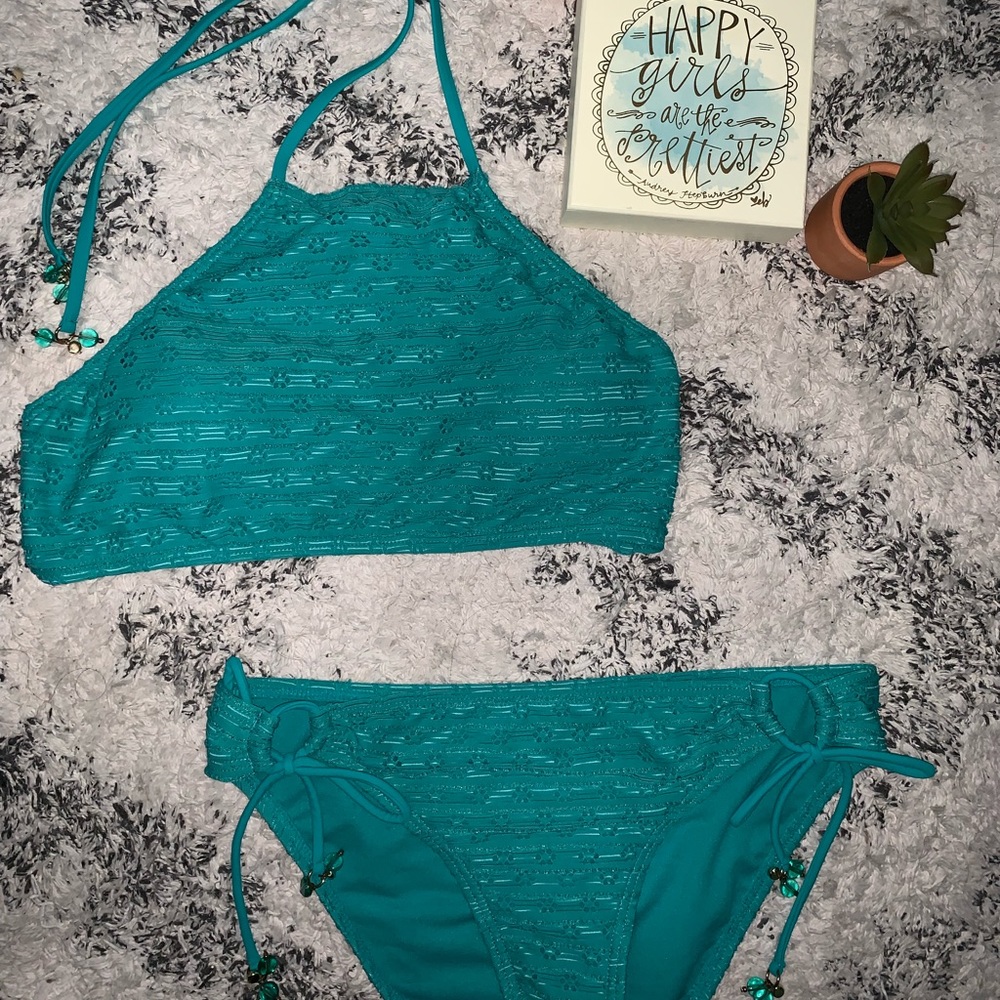 Teal bikini
